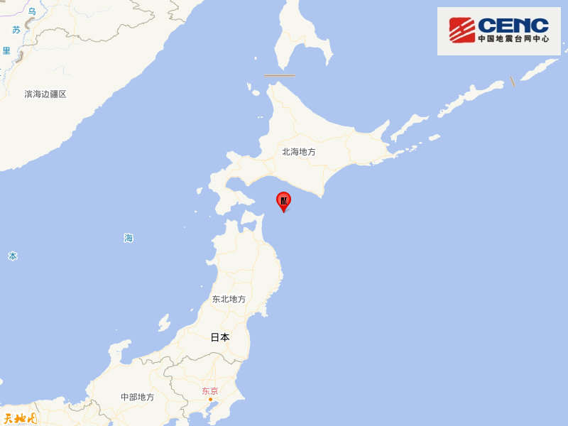日本北海道地区发生54级地震